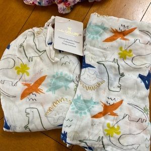 Loulou Lollipop  crib sheet and receiving blanket 2 pcs. NEW